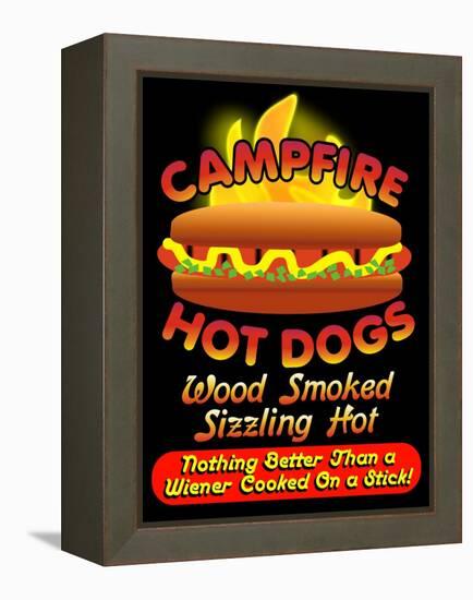 Campfire Hot Dogs-Mark Frost-Framed Premier Image Canvas