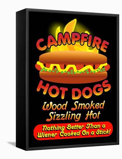 Campfire Hot Dogs-Mark Frost-Framed Premier Image Canvas