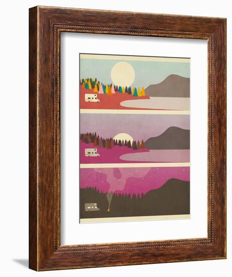 Campfire-Jazzberry Blue-Framed Premium Giclee Print