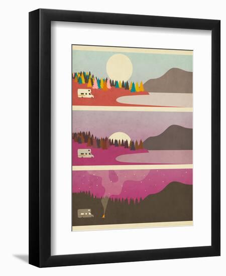 Campfire-Jazzberry Blue-Framed Premium Giclee Print