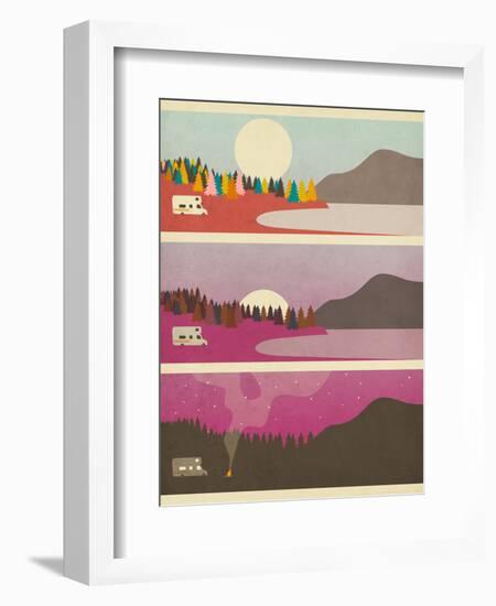 Campfire-Jazzberry Blue-Framed Premium Giclee Print