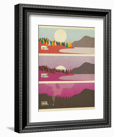 Campfire-Jazzberry Blue-Framed Premium Giclee Print