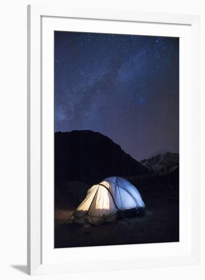 Camping at Jangothang along the Laya-Gasa trek in Bhutan, Asia-Alex Treadway-Framed Photographic Print