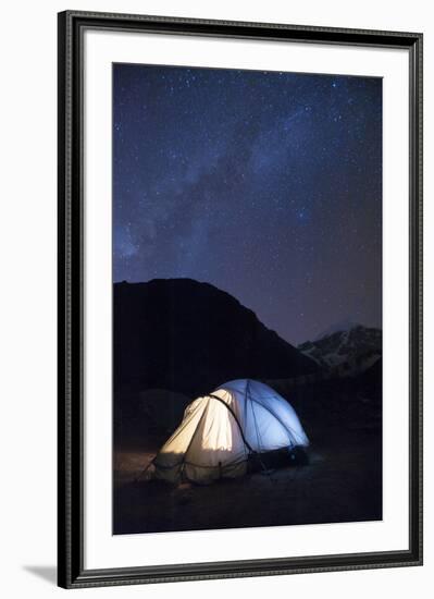 Camping at Jangothang along the Laya-Gasa trek in Bhutan, Asia-Alex Treadway-Framed Photographic Print