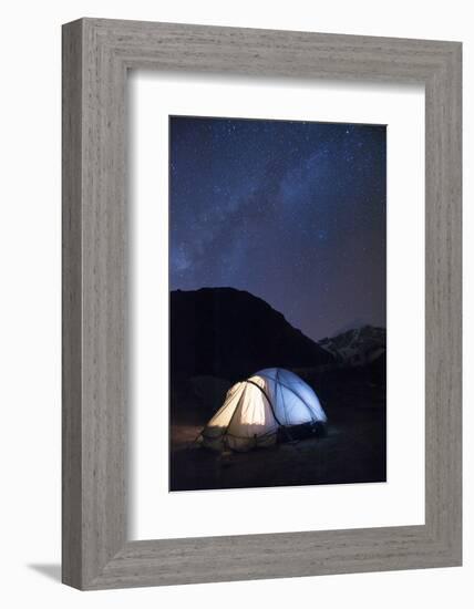 Camping at Jangothang along the Laya-Gasa trek in Bhutan, Asia-Alex Treadway-Framed Photographic Print