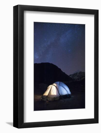 Camping at Jangothang along the Laya-Gasa trek in Bhutan, Asia-Alex Treadway-Framed Photographic Print