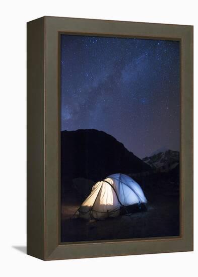 Camping at Jangothang along the Laya-Gasa trek in Bhutan, Asia-Alex Treadway-Framed Premier Image Canvas