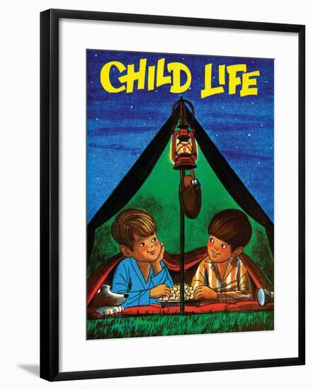 Camping - Child Life, August 1971-Joy Friedman-Framed Giclee Print