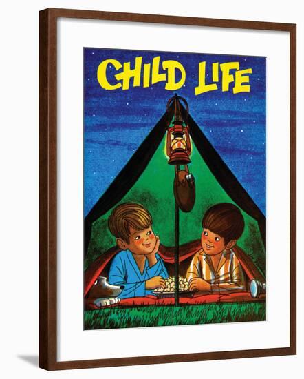 Camping - Child Life, August 1971-Joy Friedman-Framed Giclee Print