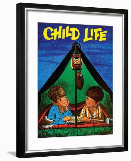 Camping - Child Life, August 1971-Joy Friedman-Framed Giclee Print