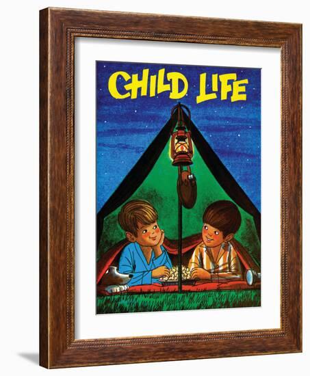 Camping - Child Life, August 1971-Joy Friedman-Framed Giclee Print