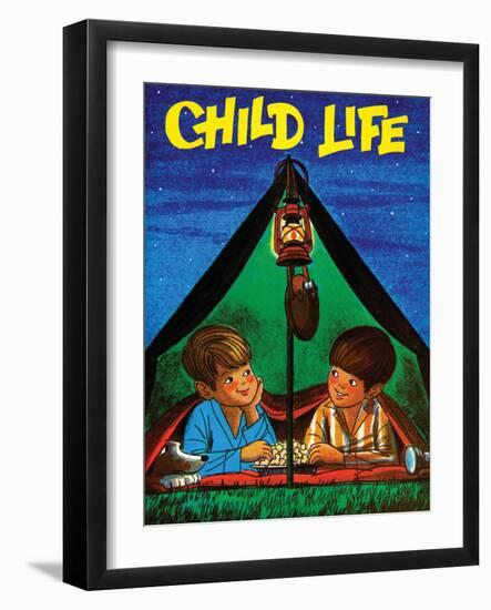 Camping - Child Life, August 1971-Joy Friedman-Framed Giclee Print