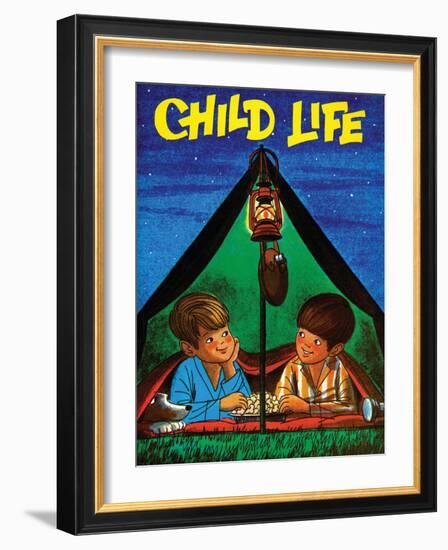 Camping - Child Life, August 1971-Joy Friedman-Framed Giclee Print