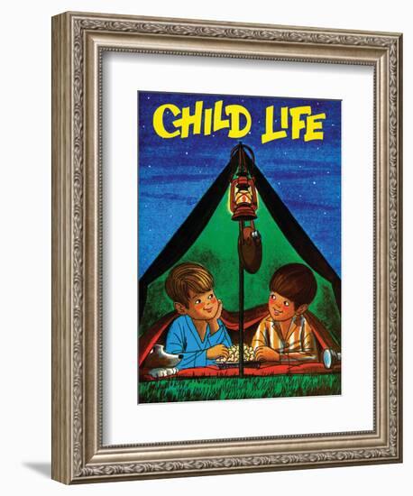 Camping - Child Life, August 1971-Joy Friedman-Framed Giclee Print