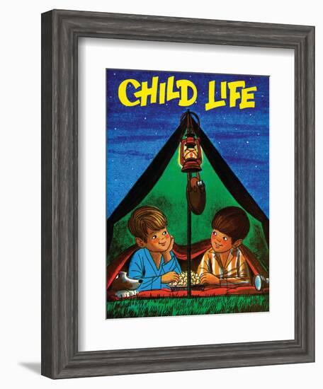 Camping - Child Life, August 1971-Joy Friedman-Framed Giclee Print