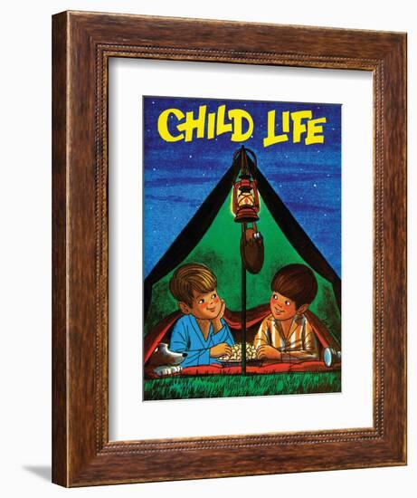 Camping - Child Life, August 1971-Joy Friedman-Framed Giclee Print