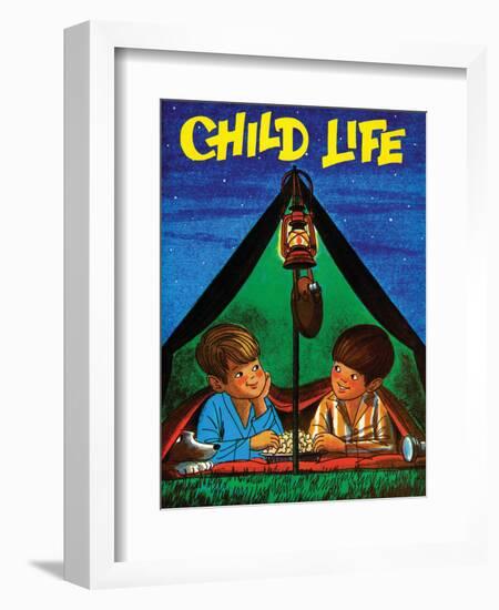 Camping - Child Life, August 1971-Joy Friedman-Framed Giclee Print