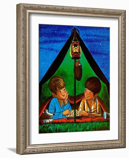 Camping - Child Life-Joy Friedman-Framed Giclee Print