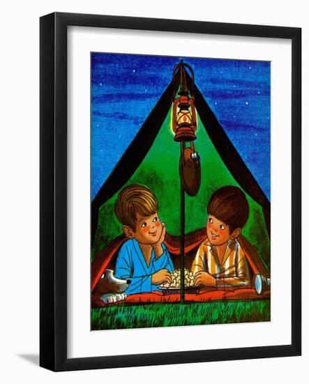 Camping - Child Life-Joy Friedman-Framed Giclee Print