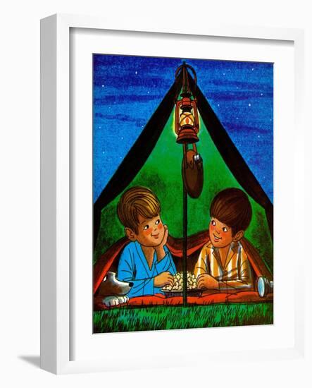 Camping - Child Life-Joy Friedman-Framed Giclee Print