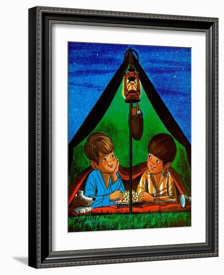 Camping - Child Life-Joy Friedman-Framed Giclee Print