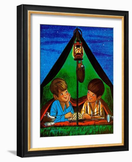 Camping - Child Life-Joy Friedman-Framed Giclee Print
