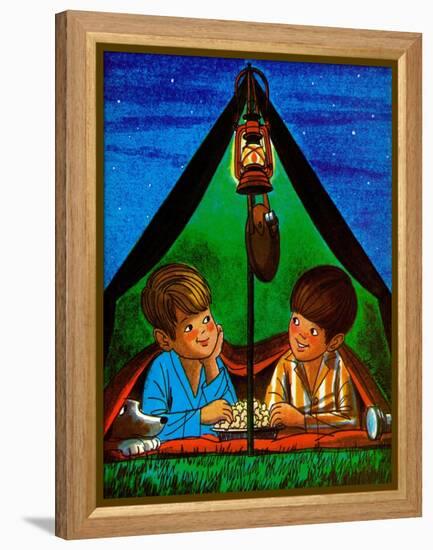 Camping - Child Life-Joy Friedman-Framed Premier Image Canvas