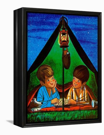 Camping - Child Life-Joy Friedman-Framed Premier Image Canvas