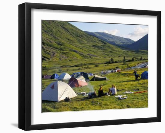 Camping, Glencoe, Highlands, Scotland, United Kingdom-Ken Gillham-Framed Photographic Print