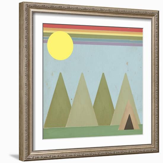 Camping in the Woods-Tammy Kushnir-Framed Giclee Print