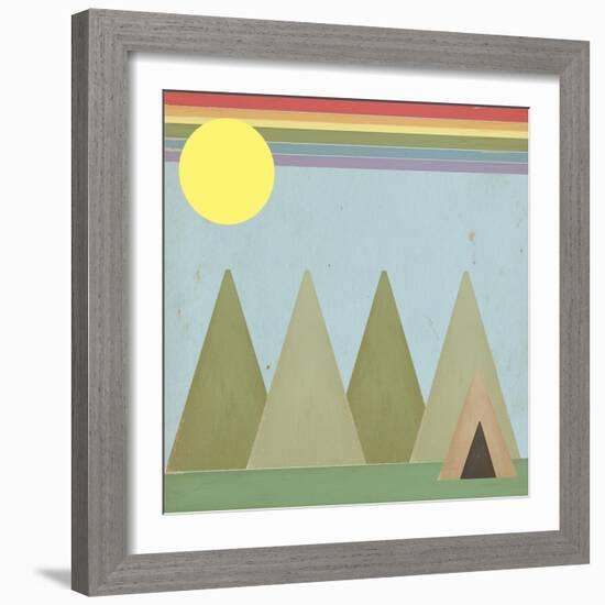 Camping in the Woods-Tammy Kushnir-Framed Giclee Print