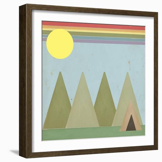 Camping in the Woods-Tammy Kushnir-Framed Giclee Print