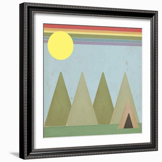 Camping in the Woods-Tammy Kushnir-Framed Giclee Print