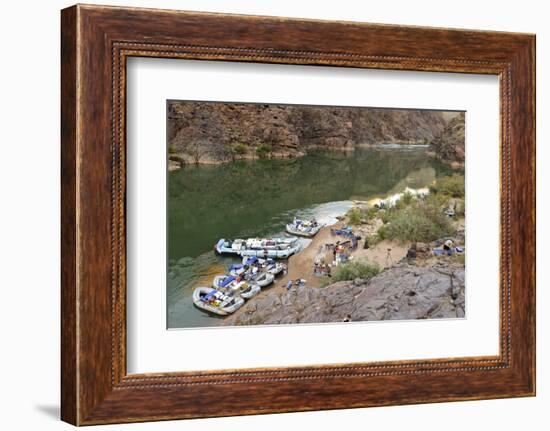 Camping on the Colorado River, Grand Canyon NP, Arizona, USA-Matt Freedman-Framed Photographic Print