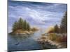 Camping on the Ottawa River-Kevin Dodds-Mounted Giclee Print