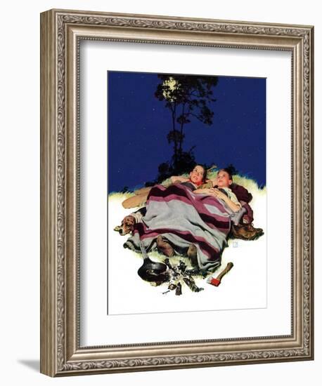 "Camping Out,"August 13, 1938-Douglas Crockwell-Framed Giclee Print