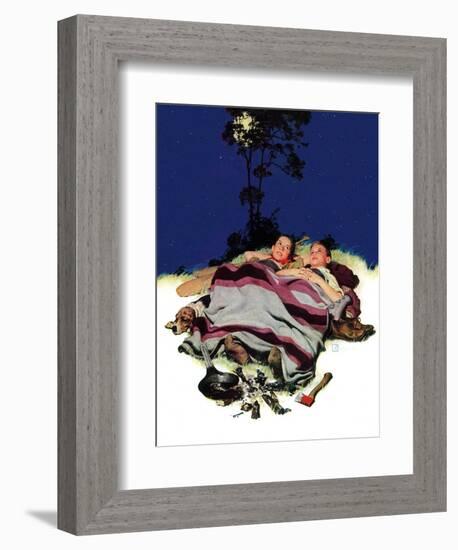 "Camping Out,"August 13, 1938-Douglas Crockwell-Framed Giclee Print