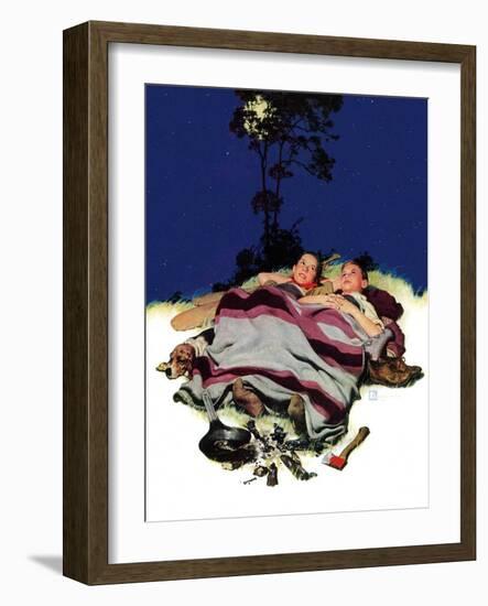 "Camping Out,"August 13, 1938-Douglas Crockwell-Framed Giclee Print