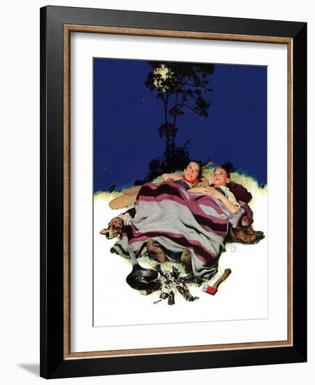 "Camping Out,"August 13, 1938-Douglas Crockwell-Framed Giclee Print