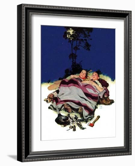 "Camping Out,"August 13, 1938-Douglas Crockwell-Framed Giclee Print