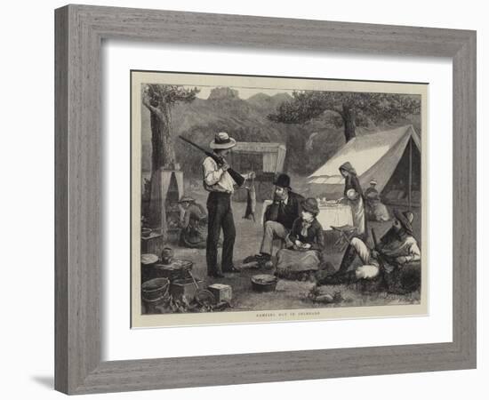 Camping Out in Colorado-Henry Woods-Framed Giclee Print