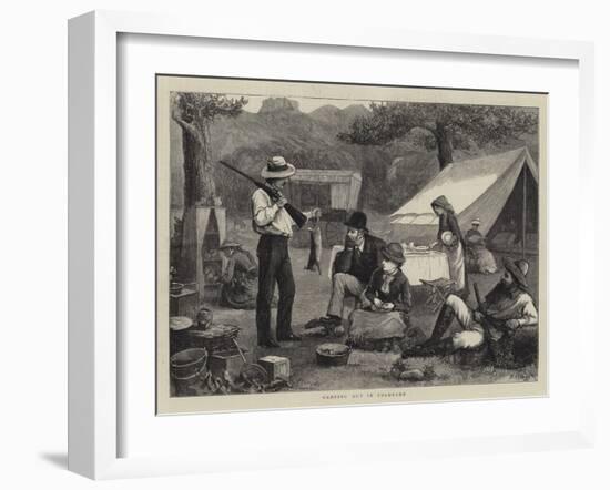 Camping Out in Colorado-Henry Woods-Framed Giclee Print