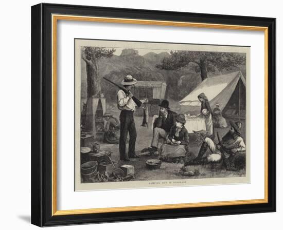 Camping Out in Colorado-Henry Woods-Framed Giclee Print