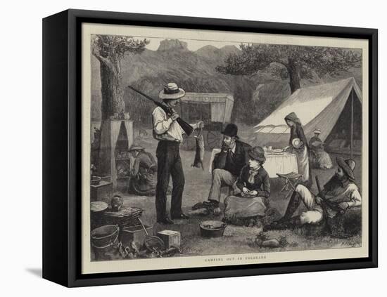 Camping Out in Colorado-Henry Woods-Framed Premier Image Canvas