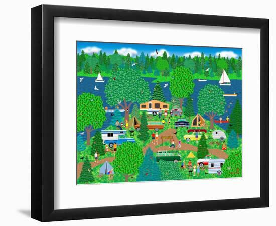 Camping Pleasure-Mark Frost-Framed Giclee Print