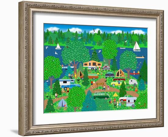 Camping Pleasure-Mark Frost-Framed Giclee Print