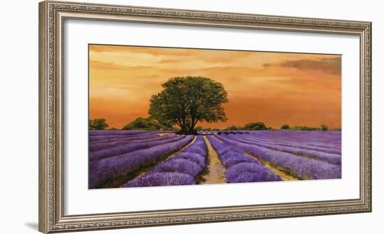 Campo al tramonto-Valerio Sella-Framed Art Print