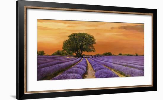 Campo al tramonto-Valerio Sella-Framed Art Print