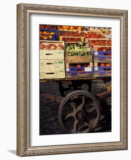 Campo de Fiori Market, Rome, Italy-Connie Ricca-Framed Photographic Print