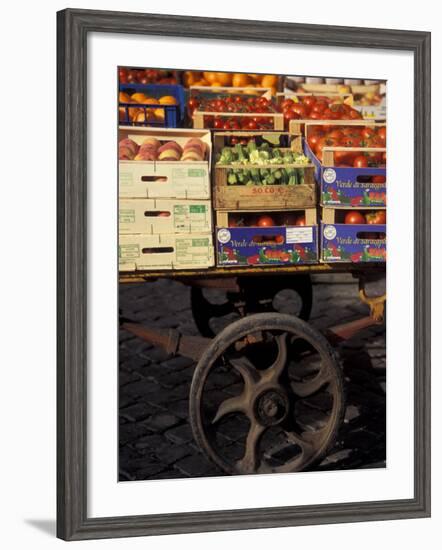 Campo de Fiori Market, Rome, Italy-Connie Ricca-Framed Photographic Print